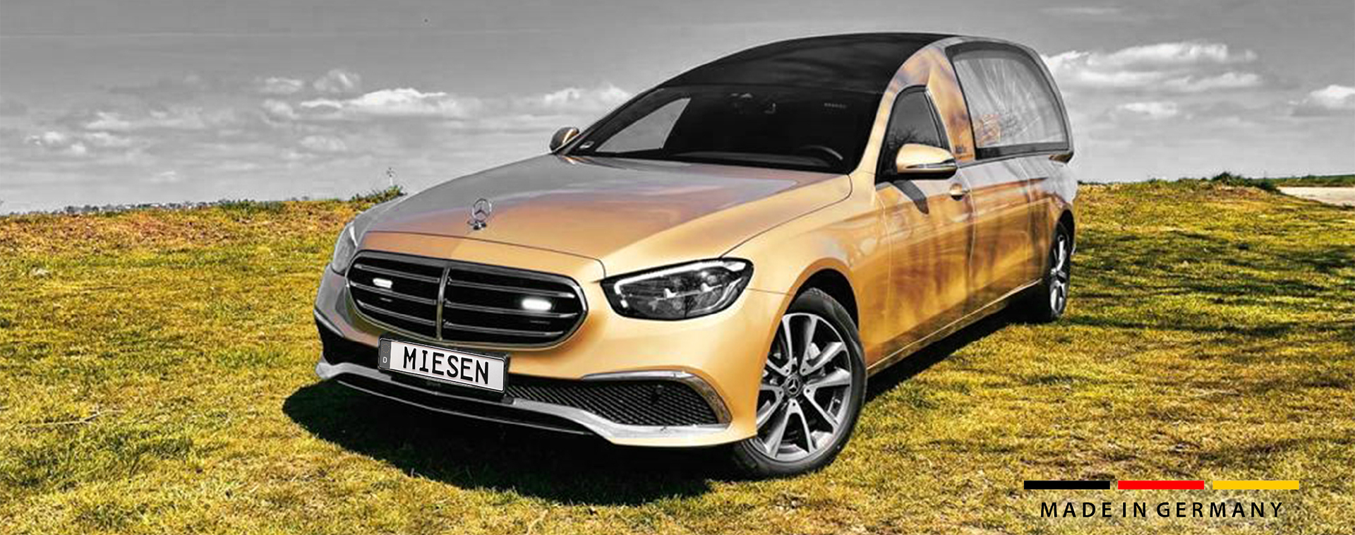 Mercedes Bonna funeraire gold