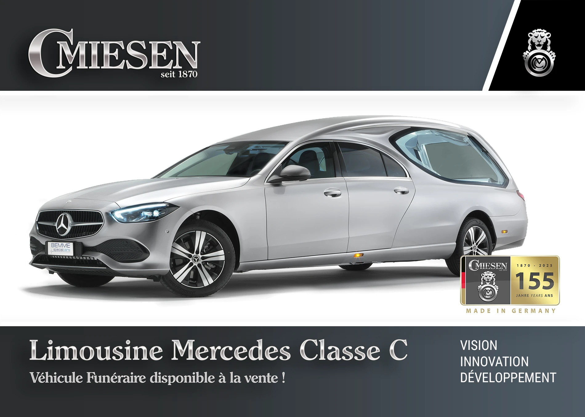 Limousine Fun&eacute;raire Mercedes classe C